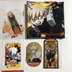 爆豪勝己カード　ステッカー　布ポスター