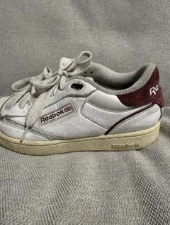 Reebok スニーカー ホワイト×ボルドー　25.5