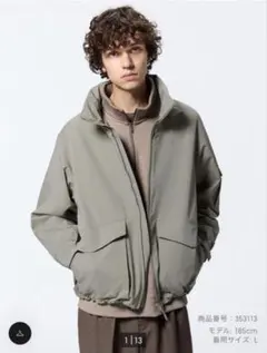 GU ウインドプルーフスタンドカラーブルゾン