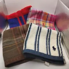 ◆h16 ラルフローレン　ウォッシュタオル　4点セット