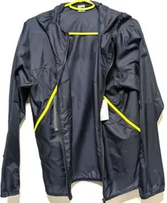 美品　THE NORTH FACE フード付きウィンドブレーカー M 黒　タグ付