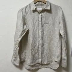 Green Label Relaxing リネン100% 長袖シャツ38のサムネイル