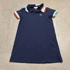 Lacoste ラコステ　キッズ　ポロシャツ　半袖　ワンピース　紺　116のサムネイル
