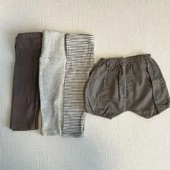 ベビー服　レギンス・ブルマ4枚セット　70cm 韓国子供服