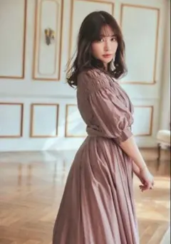 【新品タグ付】herlipto Airy Volume Sleeve Dress herlipto 【3月3日(日)19時発売】 Airy Volume Sleeve Dress