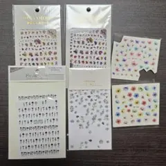 ネイルシール 花柄 6枚セット