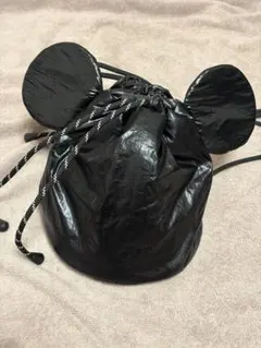 コーエン×Disney ミッキーマウス 巾着 ショルダーバッグ ブラックのサムネイル