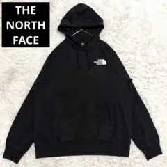 良品✨ノースフェイス パーカー 裏起毛 バックスクエアロゴ Lサイズ