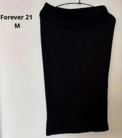 Forever 21 ブラック リブ編み タイトスカート M