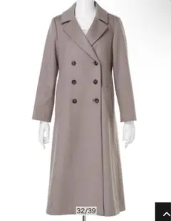 アプワイザーリッシェ バックボリューム ベルテッド ロング コート M