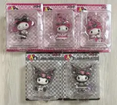 Happyくじ マイメロ クロミ フィギュア A賞 5点セット