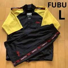 [希少] FUBU フブ　セットアップ　ジャージ　半袖　ビックロゴ　刺繍　Lのサムネイル
