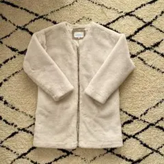 【GREEN LABEL RELAXING】キッズ フェイクファーコート 135