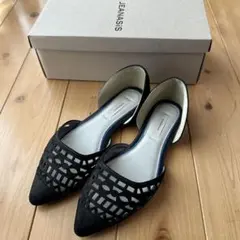 JEANASIS フラットシューズ ブラックのサムネイル