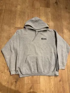 90s adidas アディダス USA製 ロゴ スウェットパーカー グレー M
