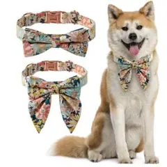 限定1点❣️ハーネス 猫用 犬用 チョーカー リボン 花柄