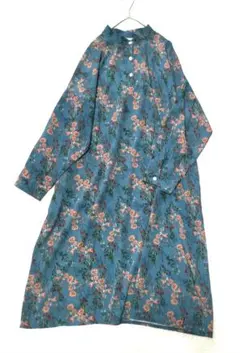 aneel.k ワンピース 花柄 ロング スタンドカラー ゆったり