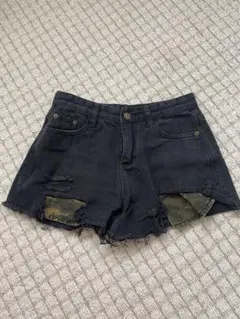 ショートパンツ デニム 迷彩