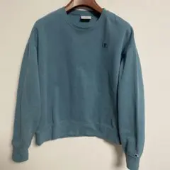 Champion クルーネック 裏起毛トレーナー ブルー M