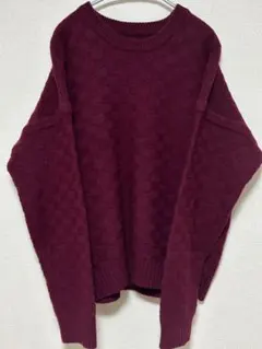 80s 黒タグ Eddie Bauer ウールニット