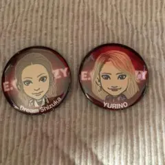 Dream Shizuka & YURINO  缶バッチ