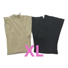 ユニクロ　ウォッシャブルリブニットパンツ　マタニティ