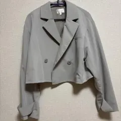 rienda グレー テーラードジャケット