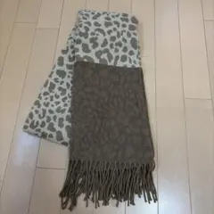 ストール　レオパード柄