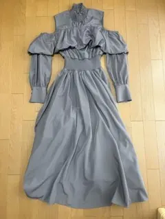 【美品】rienda バルーンフリルワンピース