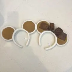 ムートン　ミッキー　ミニー　カチューシャ