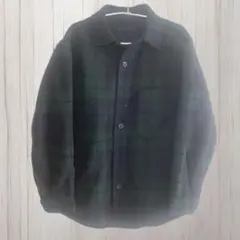 UNIQLO チェック柄 ウールブレンド シャツジャケット Sのサムネイル