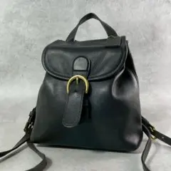 OLD COACH オールドコーチ 本革 レザー ブラック リュック USA製