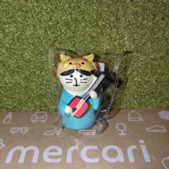 【ねこずきん三味線　シーサー】ミニチュア　concombre
