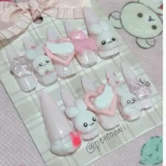 【現品】平成女児ネイル ウィッシュコア 天使 うさぎ いちご