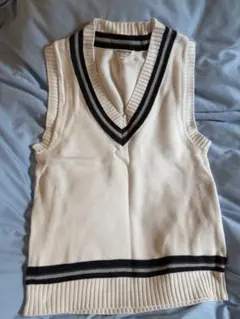 ARCONOMI ノースリーブ Vネック セーター S