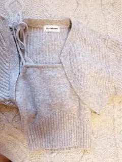 『美品』LILY BROWN グレー クロップドニット セット