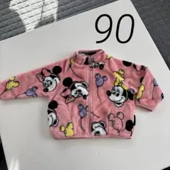 ミニーマウス フリースアウター 90cm