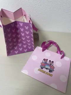 Disney ミッキー＆ミニーペーパーバッグ