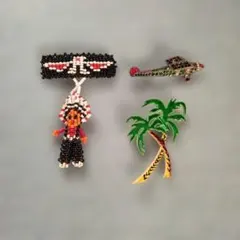 ヴィンテージブローチ3点セット