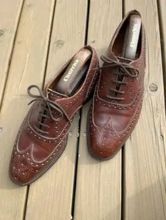 [箱付/美品] 3都市旧チャーチ (60F) チャーチ ストレートチップ ブラック 3都市 旧チャーチ 訳あり サイズ