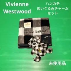 未使用　Vivienne Westwood　タオルハンカチ　チャームセット　黒