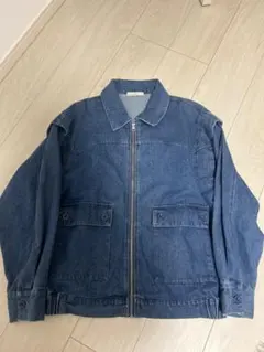 デニムブルー ジップアップジャケット