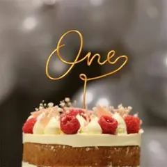 1歳 ファーストバースデー ケーキトッパー ワイヤー 誕生日 スマッシュケーキ