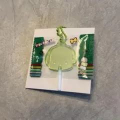 ポチャッコ クリアグリーン キーホルダー