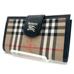 バーバリー Burberry 4連 キーケース　ノバチェック　キャンバス　レザーのサムネイル