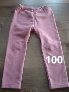ユニクロ　フリースレギンス ピンク パンツ 100cm