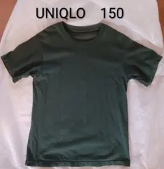 UNIQLO ダークグリーン Tシャツ 150