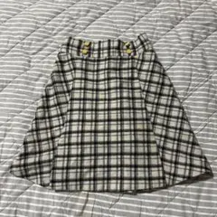 チェック柄 Mサイズ スカート ウエストゴム