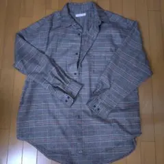 新品】ITODO レディース シャツ ゆったり チェック トップス L ワイン 