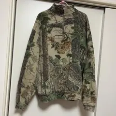 リアルツリー柄 ハーフジップ フリーストレーナー